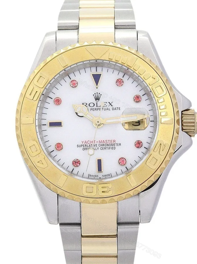View 1 of Replica Rolex Yacht-Master White Dial 16623