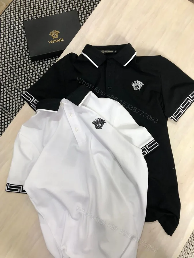 View 1 of FIRST COPY VERSACE IMPORTED LYCRA POLOS T-SHIRT