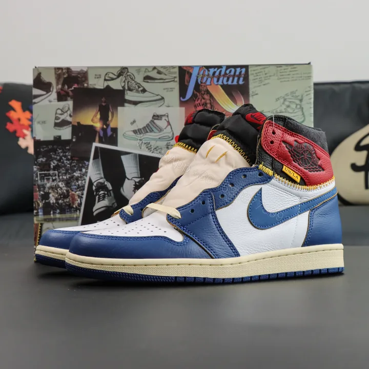 View 1 of Jordan 1 Retro High Union Los Angeles Storm Blue Reps