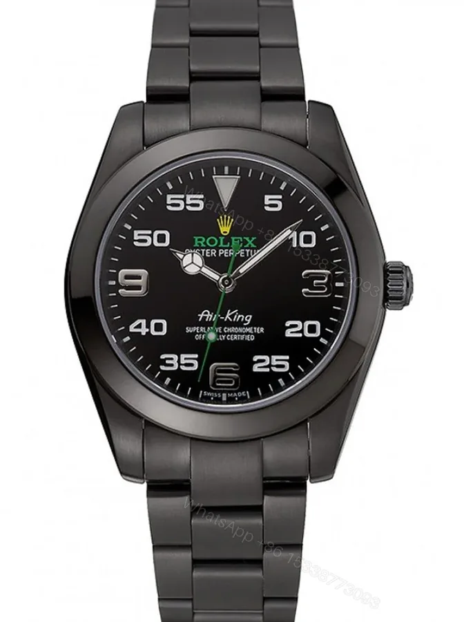 View 1 of Replica Rolex Air-King Black Dial 1454019