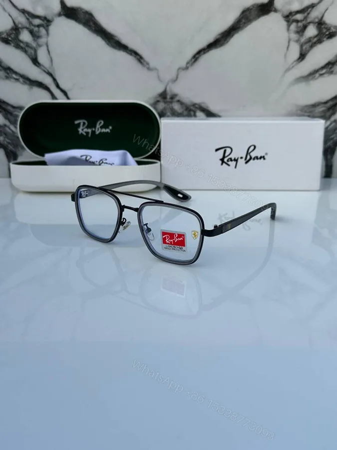 View 1 of First Copy Rayban 06 Grey Plano Sunglasses