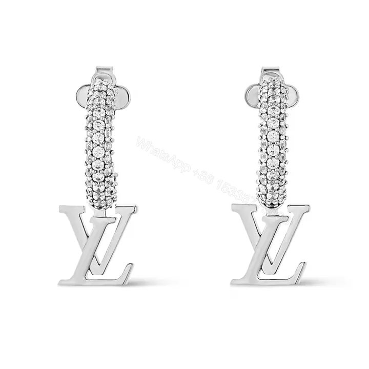 View 1 of LOUIS VUITTON LV ICONIC EARRINGS SILVER M02276