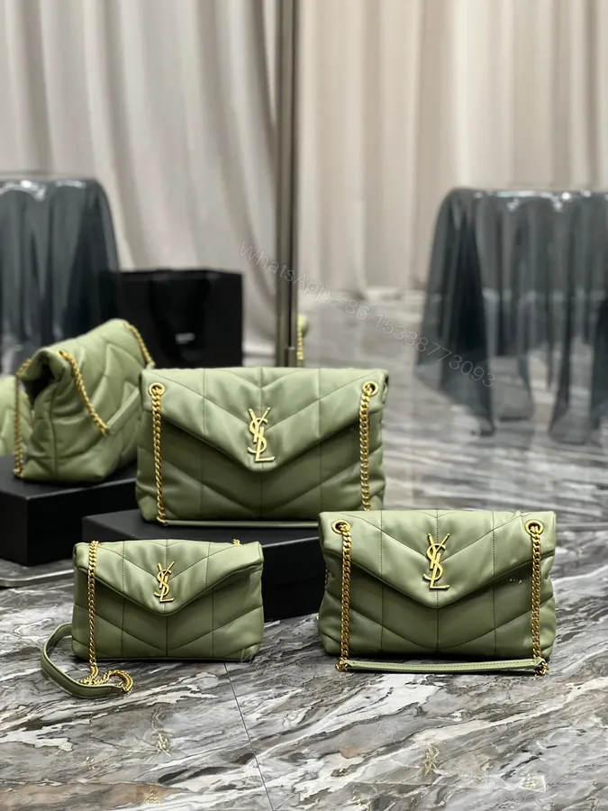 View 1 of Saint Laurent loulou puffer toy quilted leather shoulder bag