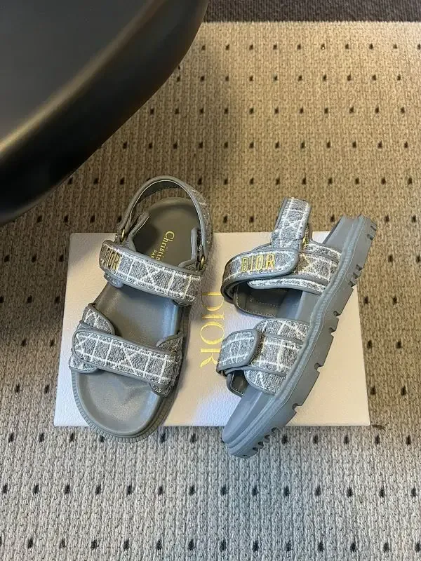 View 1 of Patterned Strap Sandals: Elevated Comfort, Designer-Inspired Style