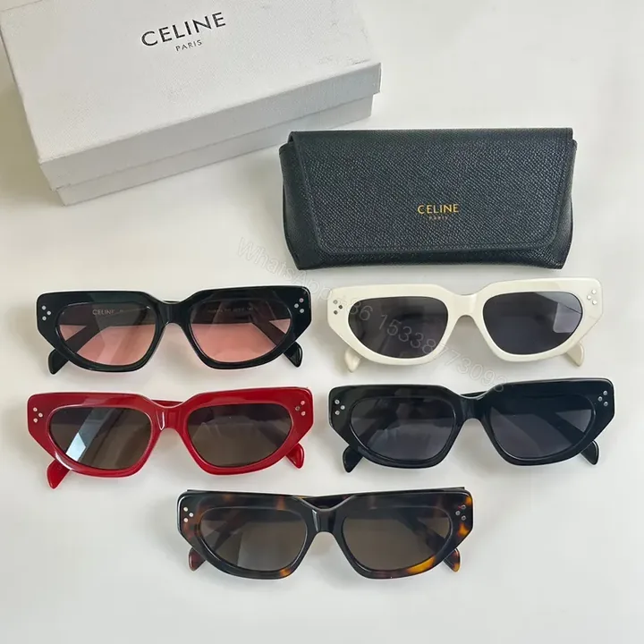 View 1 of Celine Sunglasses: Premium Acetate, UV400, Unisex Frame
