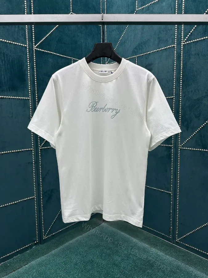 View 1 of White Cotton Tee: Subtle Luxe Script Detail, Premium Comfort, Timeless Fit