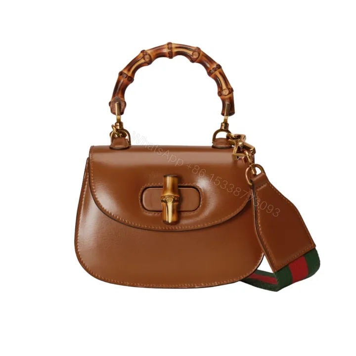View 1 of Gucci Bamboo 1947 Small Top Handle Bag Brown 21Cm 675797 10ODT 2579