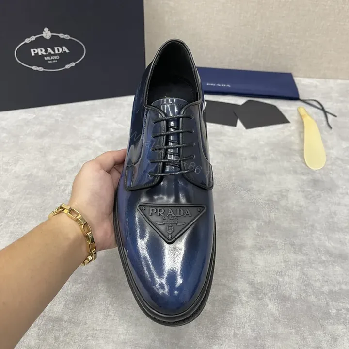 View 1 of Navy Patent Derby â€” Classic Style, All-Day Comfort Derby