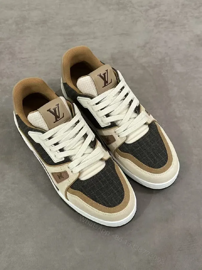 View 1 of Textured Runner: Premium Leather + Suede High-Top Sneakers