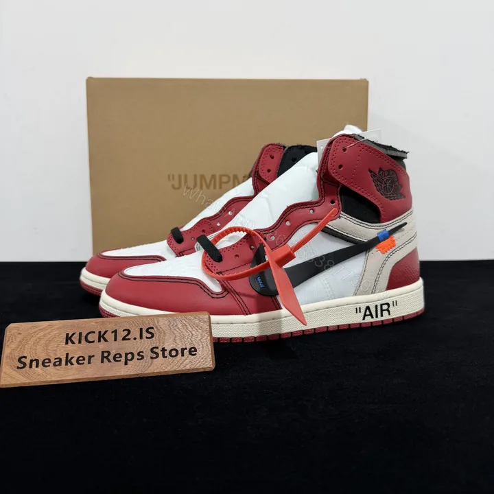View 1 of Off-White × Air Jordan 1 Retro High “Chicago” Reps