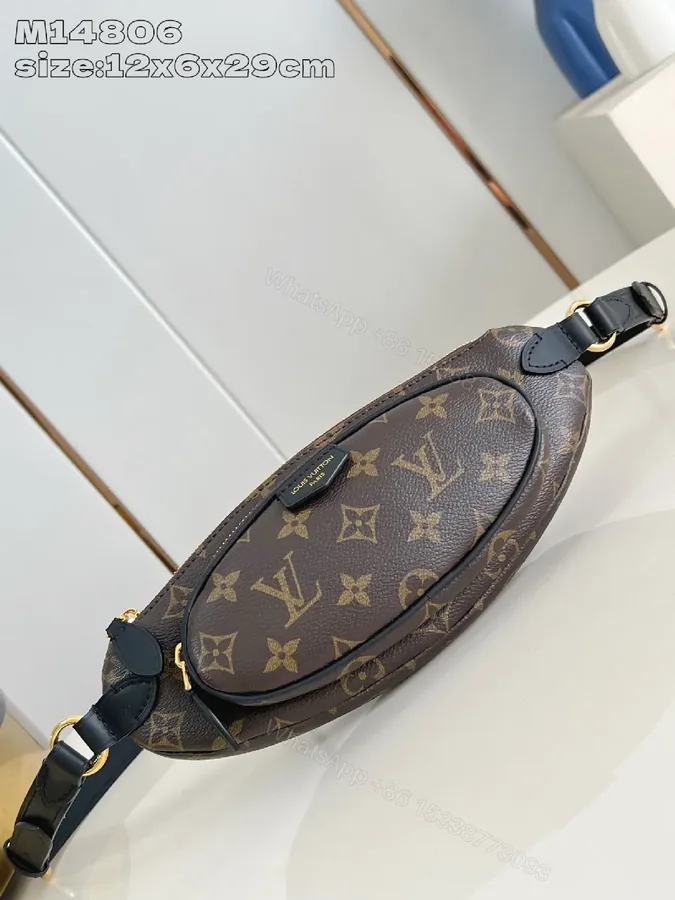 View 1 of Compact Monogram Crossbody: Slim Luxury, Hands-Free Convenience