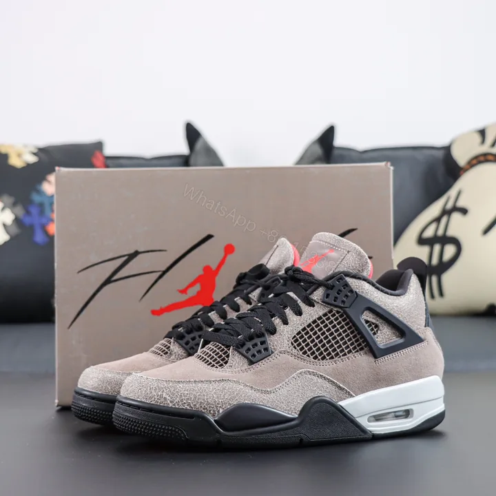 View 1 of Air Jordan 4 Retro Taupe Haze Reps