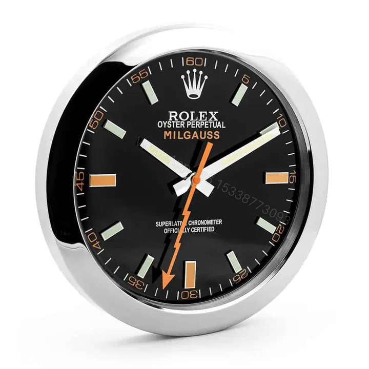 View 1 of ROLEX WALL CLOCK – MILGAUSS BLACK/ORANGE