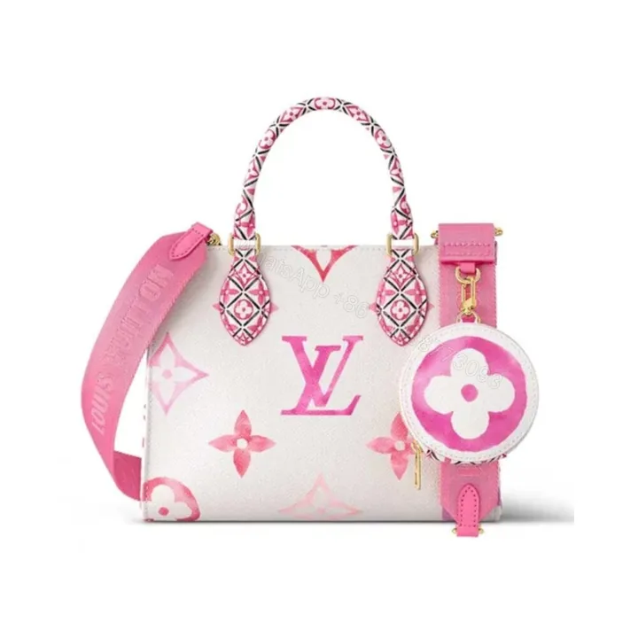 View 1 of Louis Vuitton Onthego PM Bag Pink 25Cm M22976