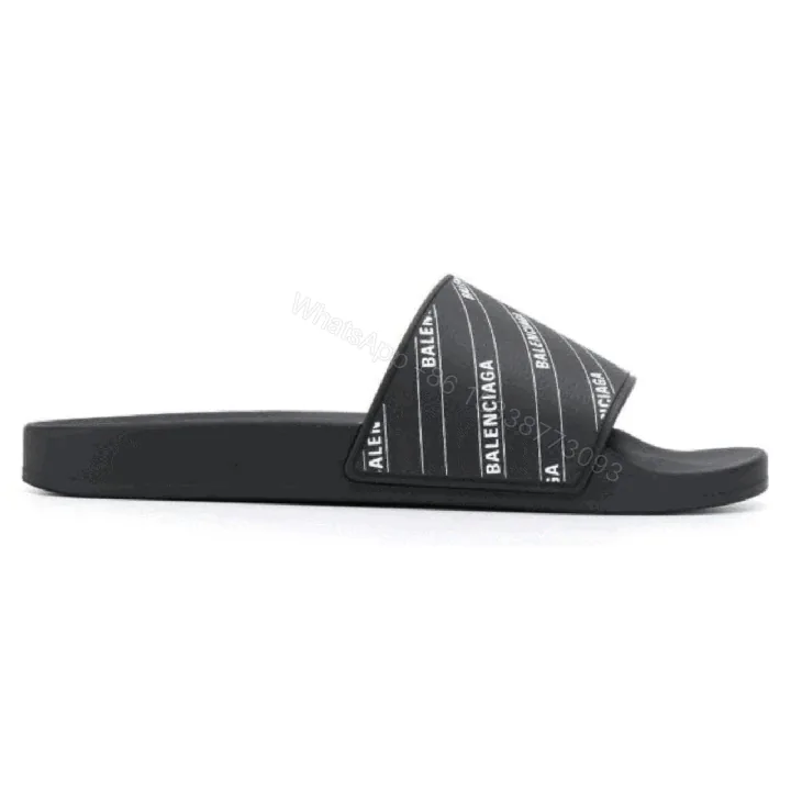 View 1 of BALENCIAGA RUBBER LOGO POOL SLIDE SANDALS – BBS6