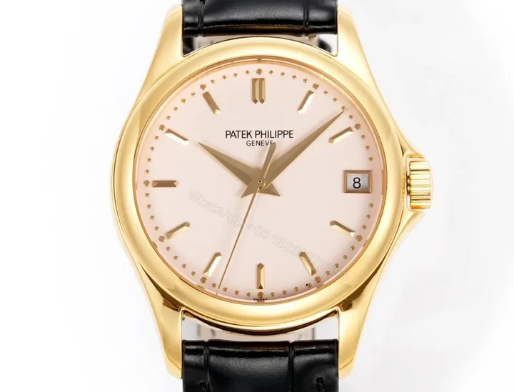 View 1 of Patek Philippe Calatrava 5127 Classic Dress Watch 37mm Leather Strap Edition RG-PP-5127-CALATRAVA-37-LT
