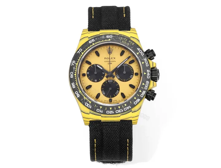 View 1 of Clean Factory ROLEX Daytona Carbon Fiber Yellow Watch