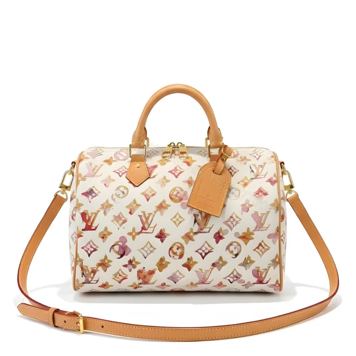 View 1 of Louis Vuitton Aquarelle Watercolor Speedy 35 White 30Cm