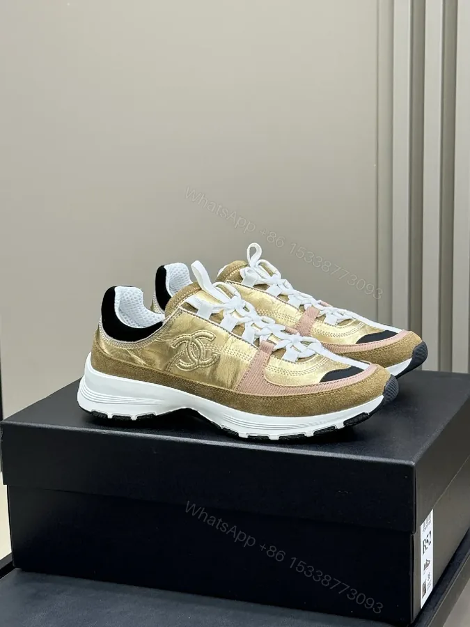 View 1 of Gold & Metallic Textured High-Tops with Couture Detail