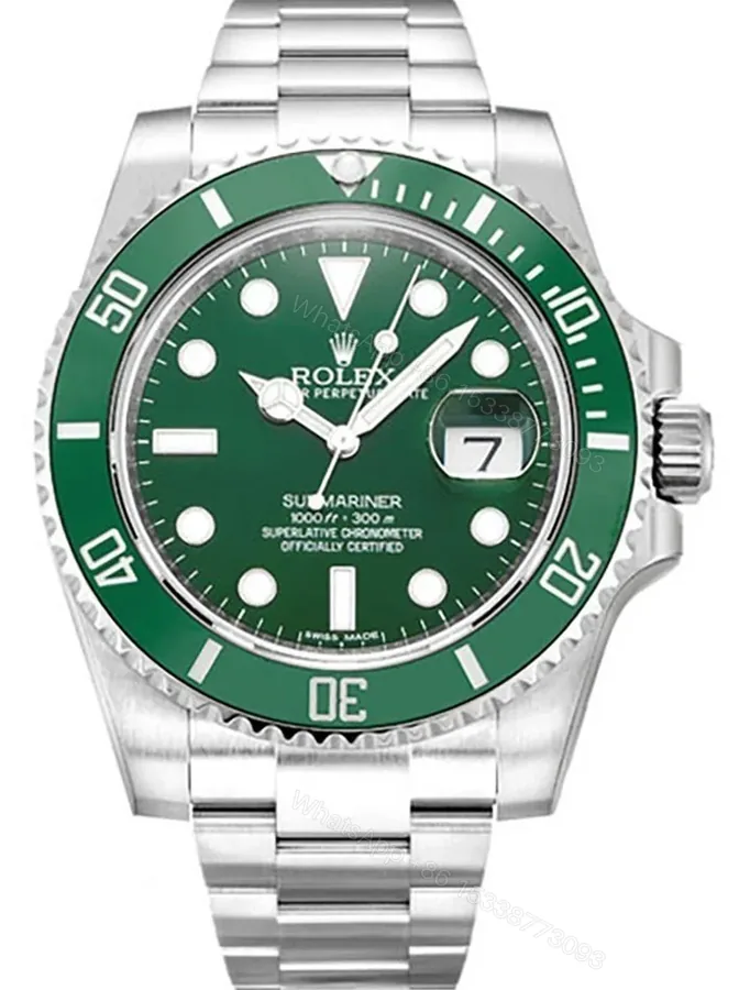 View 1 of Superclone Rolex Submariner Green Dial 116610LV “Hulk”