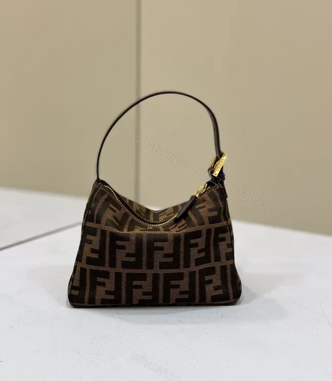 View 1 of Compact Luxury Fendi-Style Patterned Mini Bag