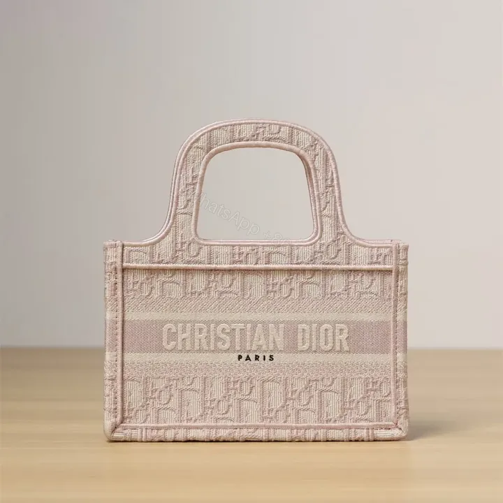 View 1 of 高仿Dior*BookTote系列手袋Oblique印花粉色免檢版