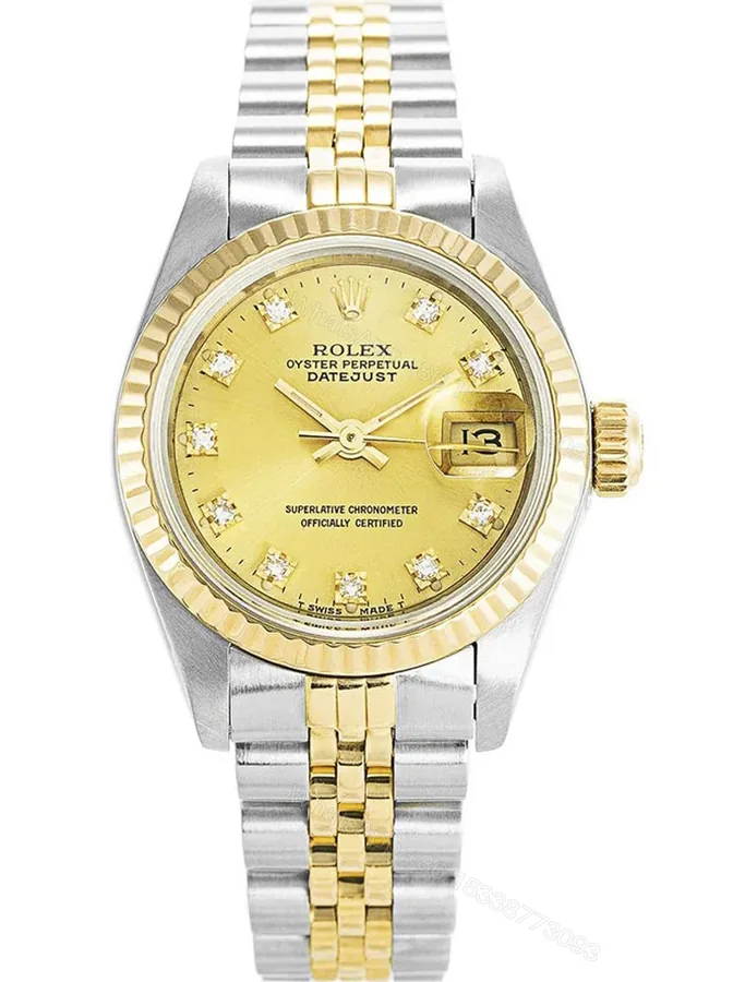 View 1 of Replica Rolex Datejust Gold Dial 69173-2 26 mm