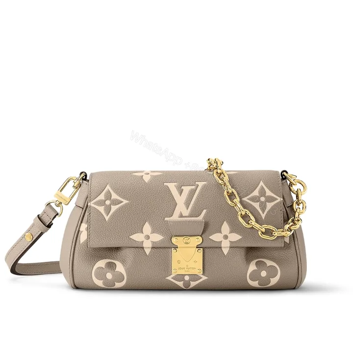 View 1 of Louis Vuitton Favorite Bicolor Monogram Empreinte Beige 24Cm M45836