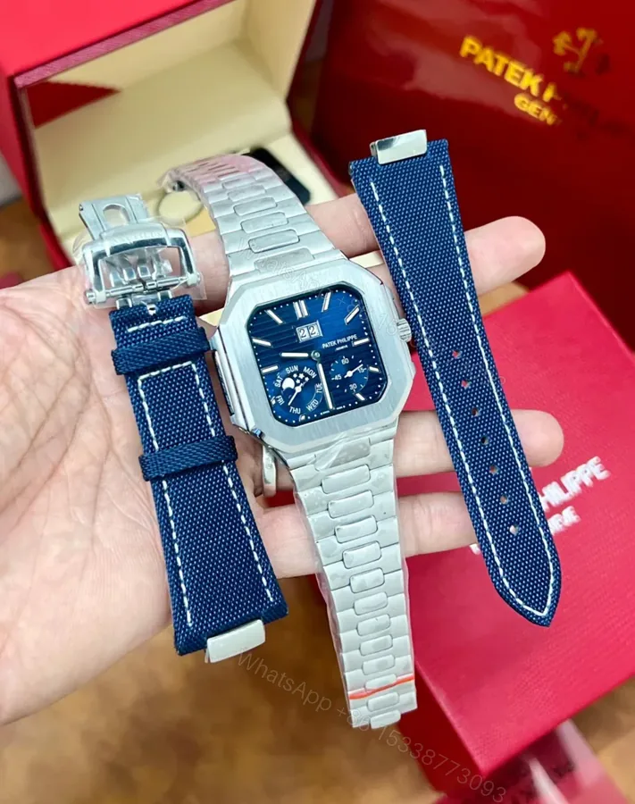 View 1 of Patek Philippe Nautilus 5822P-001 Blue Dial Chronograph Automatic 41mm