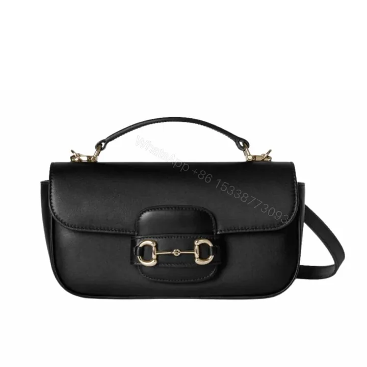 View 1 of Gucci Horsebit 1955 Small Top Handle Bag Black 22Cm