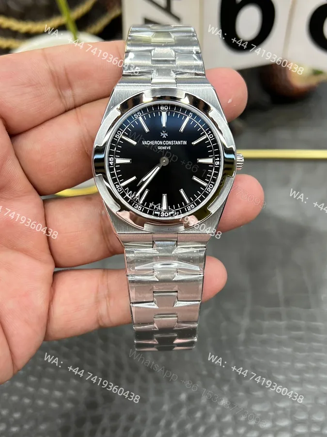 View 1 of Super Clone Vacheron Constantin Overseas 4500V- Black Dial Stainless Steel Watch