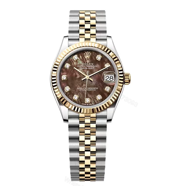View 1 of Rolex Datejust Black Mother of Pearl Diamond Dial 278273-0024 31 mm