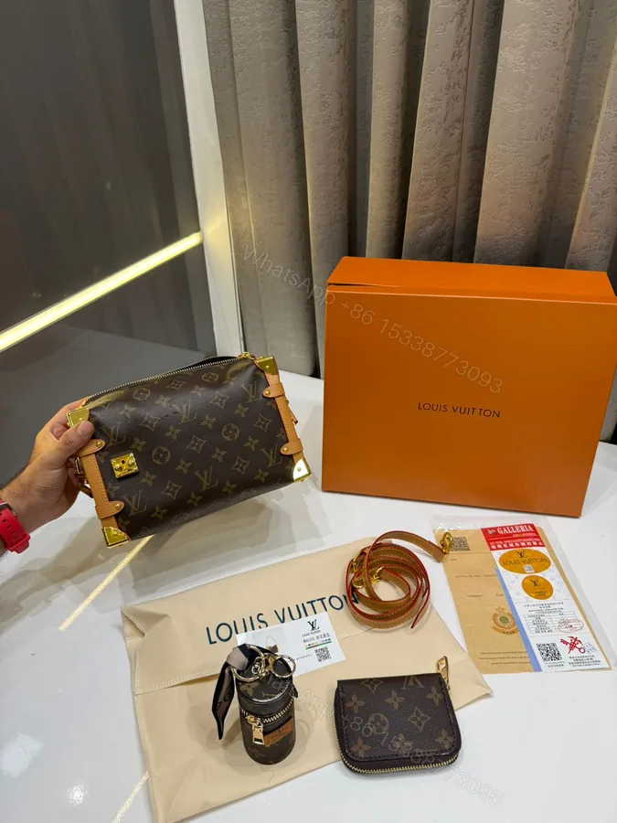 View 1 of First Copy Louis Vuitton Side Trunk MM Monogram Premium 3-Piece
