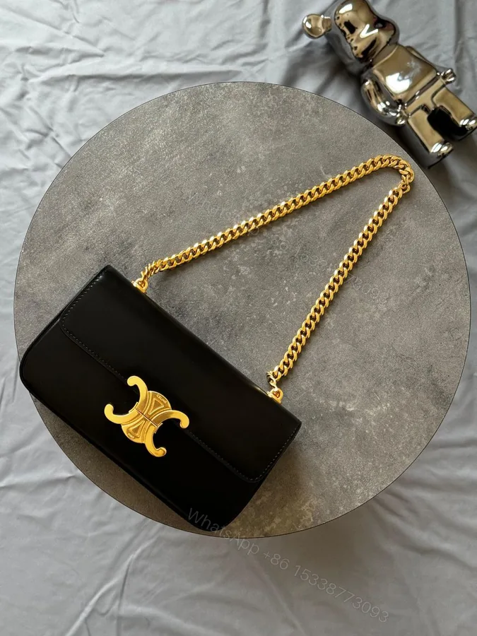 View 1 of Celine Shoulder Bag Triomphe Claude Calf Leather CELINE Bags