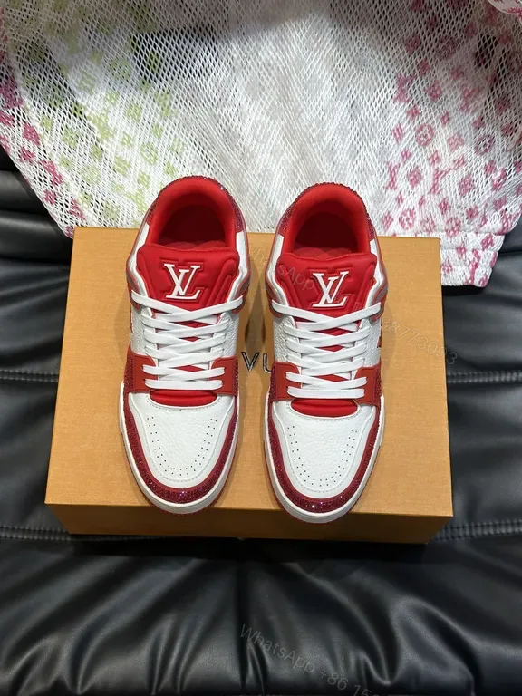 View 1 of Bold LV-Inspired Trainers: Luxe Street sneakers
