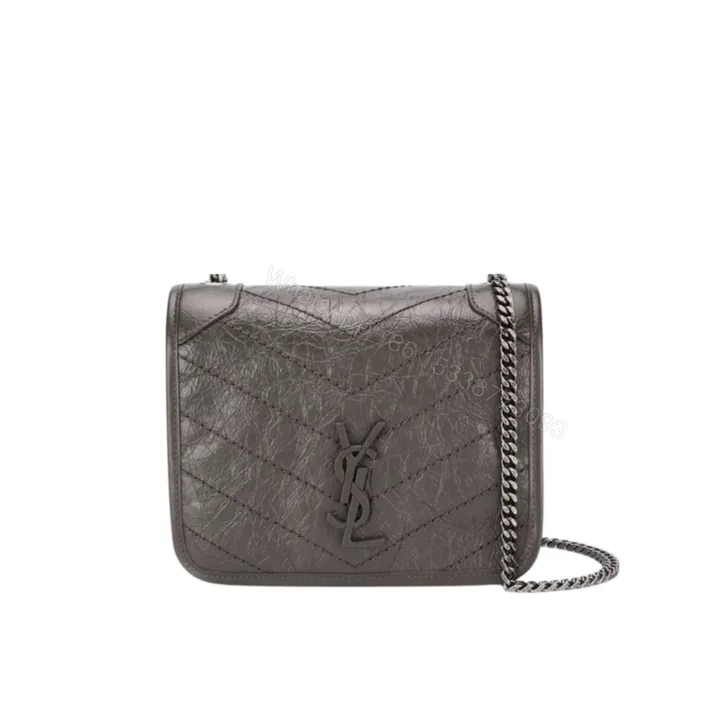View 1 of Saint Laurent Niki Vintage Chain Wallet Beige 19Cm