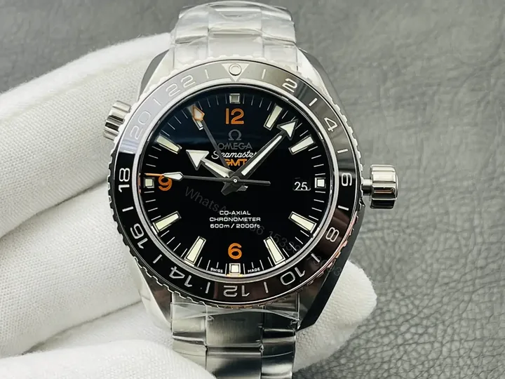View 1 of Omega Seamaster Planet Ocean 600M Co-Axial 43.5 GMT Stainless Steel Orange Numerals Bracelet 232.30.44.22.01.002