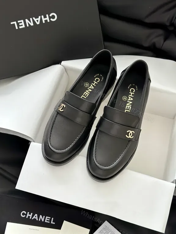 View 1 of Classic Quilted Moccasin Loafers with Gold Emblems â€” All-Day Comfort