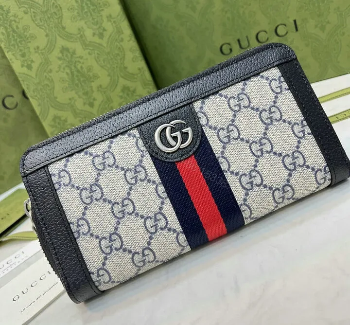 View 1 of Premium Imitation Ophidia Zip Around Wallet with Web ZH34LK