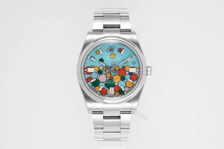 View 1 of Rolex Oyster Perpetual 36 126000 Turquoise Celebration Dial Watch 126000-0009