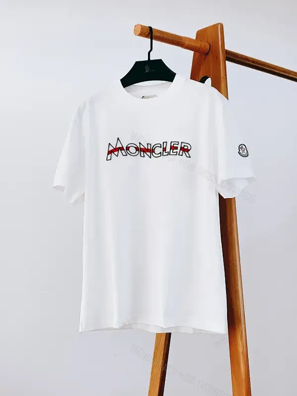 View 1 of White Cotton Logo Tee – Modern Luxury Essential T-Shirt