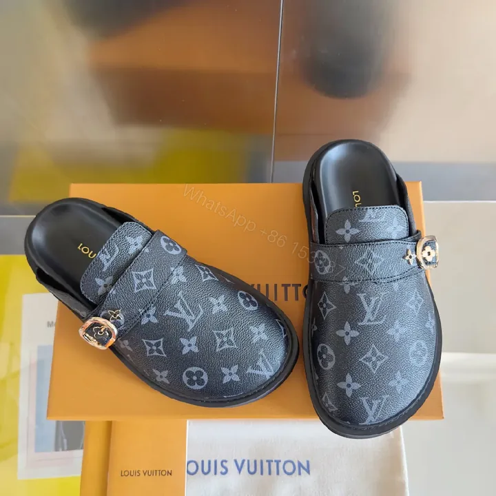 View 1 of Dark Monogram Slip-Ons: Luxe, Versatile Comfort Shoes