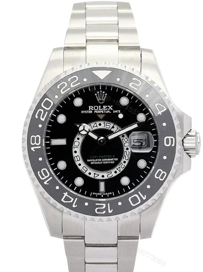 View 1 of Replica Rolex GMT-Master Black Dial 16720-3