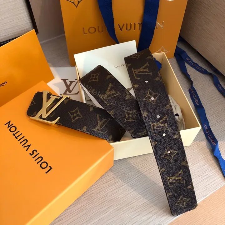 View 1 of Iconic Monogram Belt: LV Gold Buckle, Coated Canvas