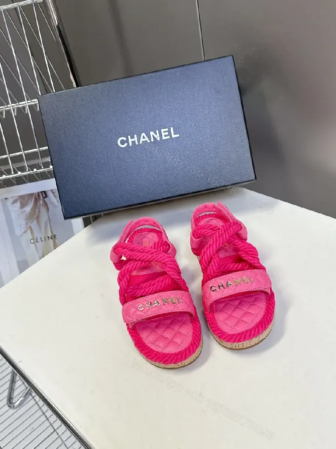 View 1 of Vibrant Pink Textured Slides – Quilted Comfort, Everyday Style