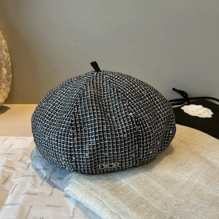 View 1 of Textured Knit Cap: Structured, Designer-Inspired Luxury Cap