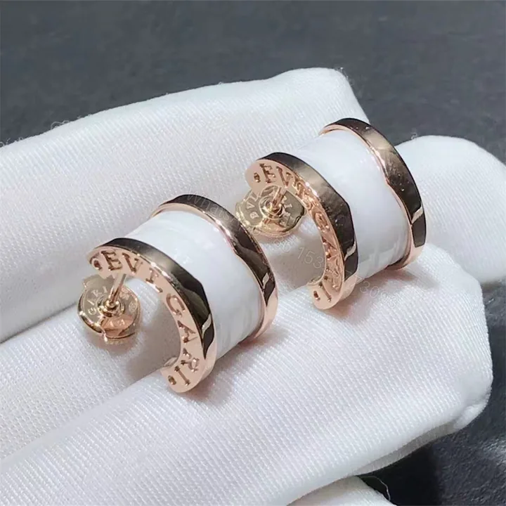 View 1 of Bulgari B.zero1 Earrings White Ceramic