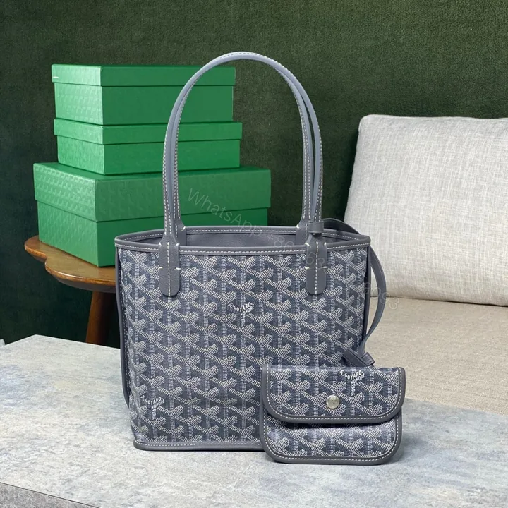 View 1 of 高仿Goyard*GY10181雙面兩用MiniTote手袋灰色免檢版