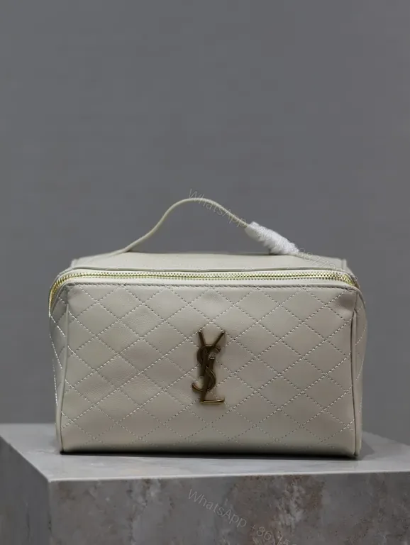 View 1 of Quilted Vanity with YSL Hardware â€” Compact Luxury Bag