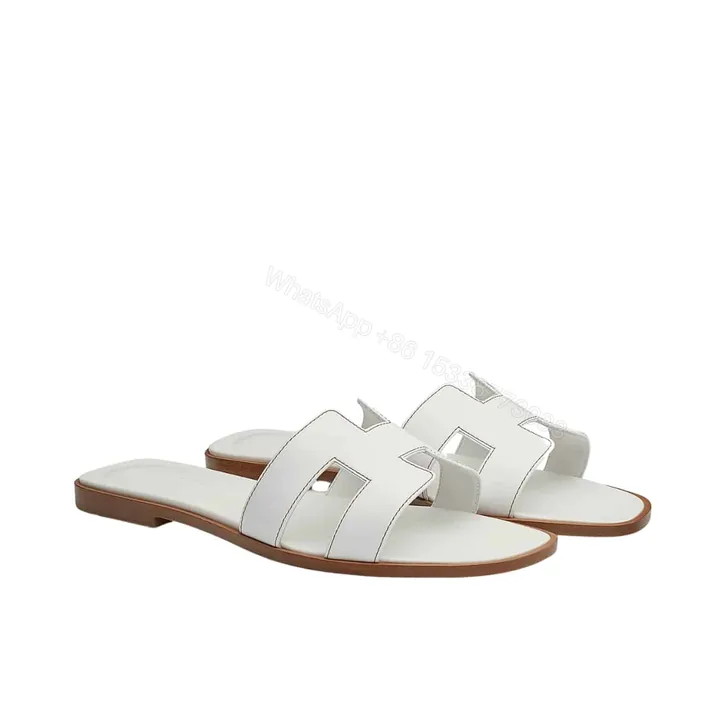 View 1 of HERMES ORAN SANDAL BLANC H021056Z 02350